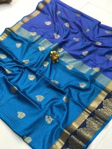 Vêtement ethnique Saree en soie Surat Party Wear Indian Alphanumero - Product Image 3