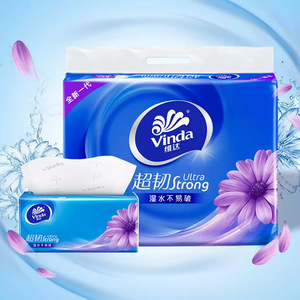 วินดา กระดาษเช็ดหน้า 3 ชั้น 130 แผ่น 6 แพ็ค ทนทานเป็นพิเศษ กันน้ำได้ - Product Image 1