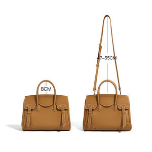 हैंडटाकेन निर्माता कस्टम थोक ओएम 2025 ब्रांड डिजाइन महिलाओं के लिए विंटेज असली चमड़े के कंधे की थैलियां - Product Image 2