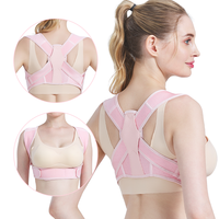 Correcteur de posture pour le bureau à domicile, support flexible multi-élastiques, sans panneau central rigide, respirant, confort discret, épaules dégagées
