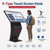 Affichage publicitaire numérique interactif Android Windows en mode horizontal Full HD, borne tactile pour centre commercial