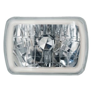 Faro cuadrado semicerrado de 7 pulgadas 5*7 para coche, nuevo, de cristal, 12V, bombilla H4, 4000 lúmenes, para camiones - Product Image 1