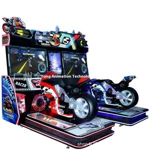 Grande machine de jeu d'arcade de course de moto, équipement de divertissement à monnayeur avec simulation d'anime pour adultes et enfants - Product Image 2