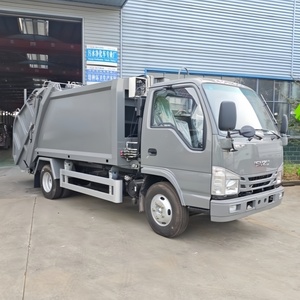 ISUZU 4x2 Compress Garbage Truck 6cbm Rear Loading Disposal Refuse <b>Waste</b> Compactor Dump Garbage Truck for Sale - Product Image 1