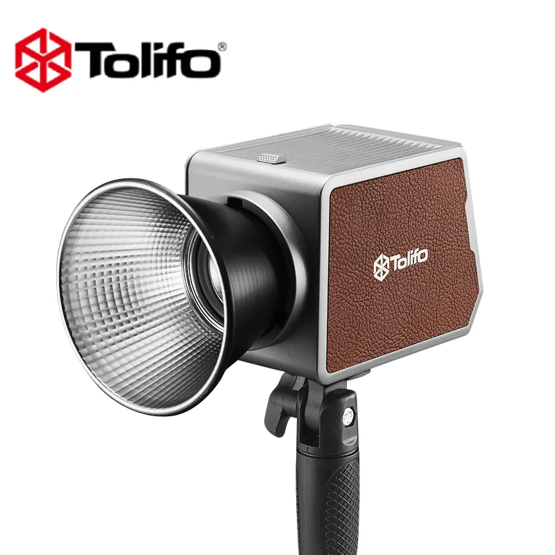 TOLIFO PL-100RGB LED RGB 100W, lampu Video LED COB portabel pencahayaan berkelanjutan untuk pembuat konten Vlogger Video, pemotretan