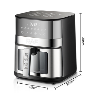 Friteuse à <span class=keywords><strong>air</strong></span> RAF R.5277 5.0L 1400W avec écran tactile, commandes guidées, chauffage rapide, circulation d'<span class=keywords><strong>air</strong></span> à 360°, 80 à 200°C, 60 min, VDE, pour repas variés - Product Image 6