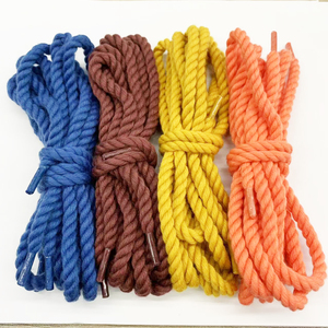 Cuerda trenzada colorida Cuerda de algodón de 8mm Cordón de macramé Cordones de ganchillo decorativos Ofertas en venta al por mayor - Product Image 4