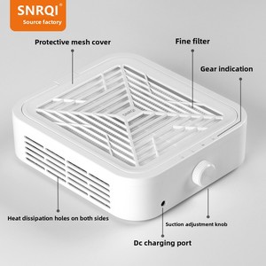 Aspirateur à poussière pour ongles électrique à vitesse réglable 120W, puissant, professionnel, équipement de manucure pour salon de beauté - Product Image 4