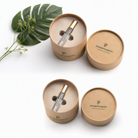 Tube rond rigide avec logo personnalisé, imprimé sur mesure pour flacons de parfum, emballage cadeau, qualité de luxe