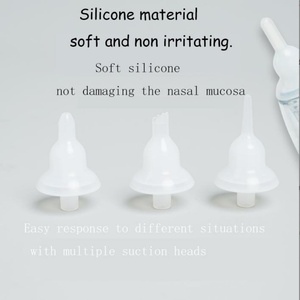Aspirateur nasal électrique pour nourrissons et jeunes enfants, tête en silicone souple, nettoyeur de nez pour nouveau-nés - Product Image 4