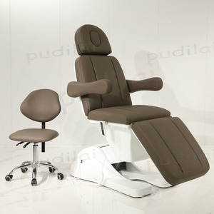 Nueva Camilla de Masaje Eléctrica Ajustable de Color Beige para Salón de Belleza, Spa Facial, con Certificación CE - Product Image 3