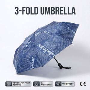 Nouvel Arrivage Parapluie Pliant 8 Baleines Personnalisable avec Logo Protection UV Anti-UV Amusant - Product Image 2