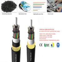 Câbles aériens extérieurs ADSS G655 standard à tube lâche 4, 24, 48 – Câbles à fibres optiques ADSS pour lignes de transmission aériennes