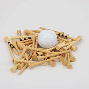 Tees de golf en bois naturels, écologiques, biodégradables, en gros, avec marqueur de hauteur, pour practice, personnalisables avec logo OEM - Product Image 1