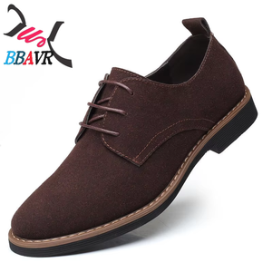 Zapatos de Vestir Formales de Gamuza para Hombre, Estilo Británico, Talla Grande, Zapatos Oxford de Cuero - Product Image 5