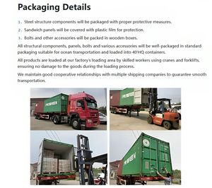 Composants modulaires préfabriqués, usine de bâtiments préfabriqués, kits de stockage légers, ateliers et structure de prix en acier - Product Image 6