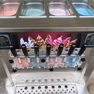 Machine à <span class=keywords><strong>glace</strong></span> molle commerciale à 7 têtes, petite machine à crème glacée avec pré-refroidissement et cônes <span class=keywords><strong>de</strong></span> fraîcheur - Product Image 5