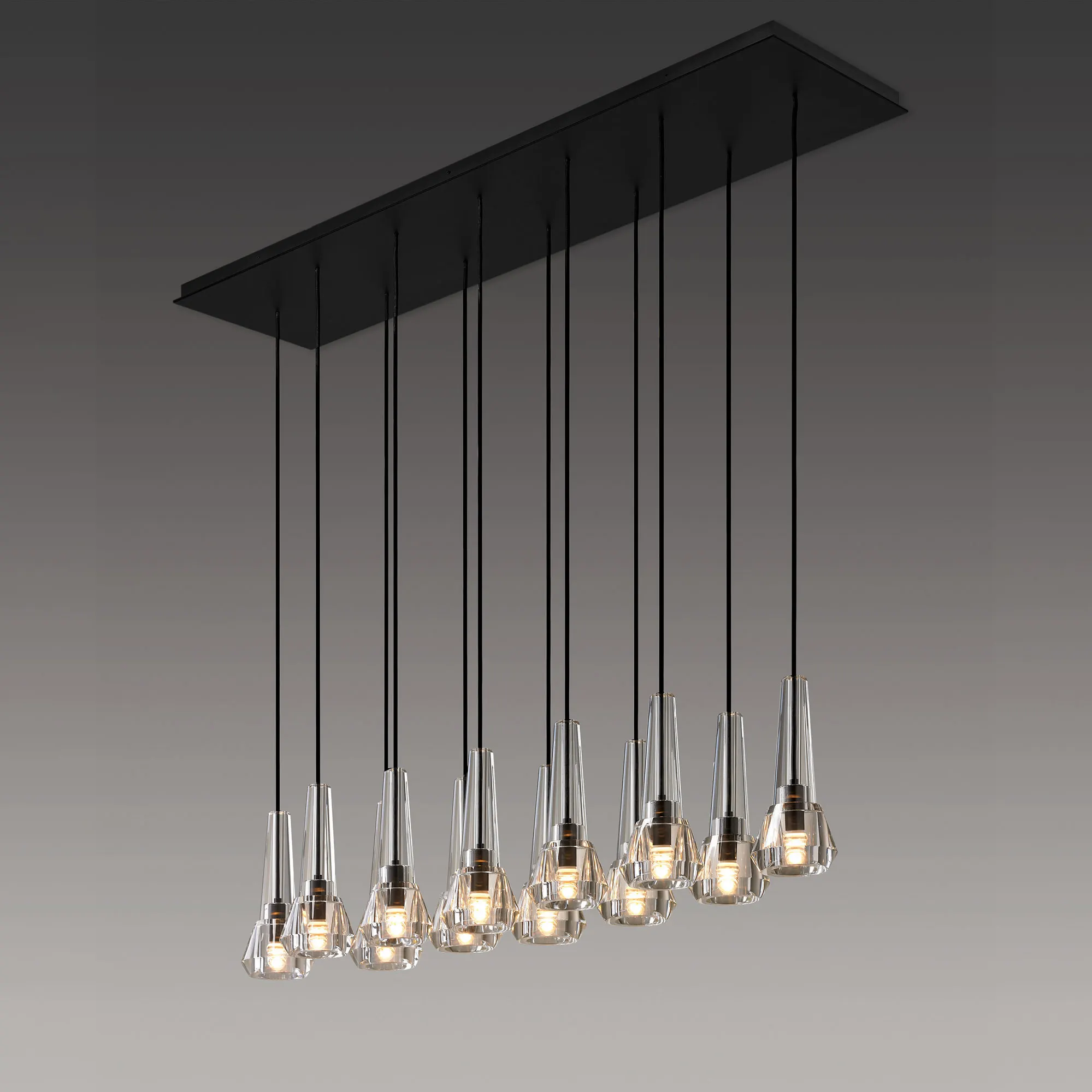 Nuevo diseño Jonathan Browning latón moderno plomo cristal Fontenay lámpara lineal estilo americano iluminación para sala de estar