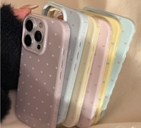 Coque Souple Anti-Choc Anti-Traces de Doigts en TPU Motif Cœur Mignon Style Simple Ins pour 17/16/15/14/13