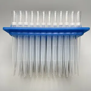 Tek kullanımlık pastör mikro pipet filtre steril pipet uçları raf laboratuvar test tüpleri