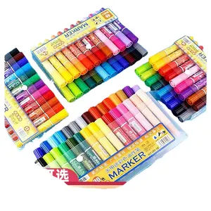 Snir Marker Groothandel 64 Kleuren Aquarel Pen Set Olie Dubbele Kop Marker Ruwe Acryl Mark Pop Pen