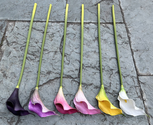Flores Artificiales de Lirio de Cala Hechas a Mano de Alta Calidad, Tacto Real, Seda Natural, Decoración Floral para el Día de los Inocentes, Bodas, Fiestas, Centros de Mesa - Product Image 2