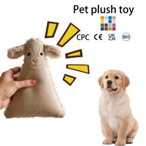 Jouet pour animaux de compagnie en peluche douce en forme de <span class=keywords><strong>citrouille</strong></span>, jouet interactif pour chien et chiot, jouet à mâcher câlin avec son couineur - Product Image 5