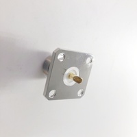 Connecteur coaxial RF 50 ohms N femelle à bride carrée de 25,4 mm avec réceptacle