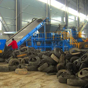 Schlussverkauf gebrauchte Reifen Gummi-Recyclingmaschine Reifenrecyclingmaschine zur Herstellung von Gummipulver