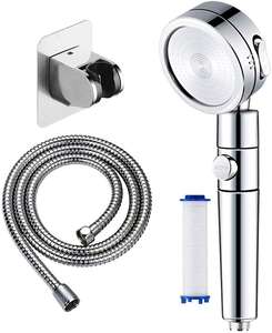 Cabezal de ducha de mano de lluvia de alta presión con botón de encendido/apagado 3 funciones Ahorro de agua para uso <span class=keywords><strong>en</strong></span> hoteles - Product Image 1