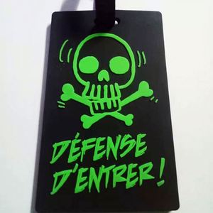 Custom Travel Luggage Tag Silicone and Baggage Identification <b>Labels</b> ID Silicone Tag for Bag Suitcase <b>Name</b> Sticker - Product Image 3