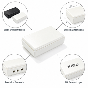 Caja de Plástico ABS para Electrónica, Instrumentos, PCB, Carcasa para Dispositivos, Negra, Clasificación IP54, 30x54x118mm, Personalizable, Caja para Sensores - Product Image 6