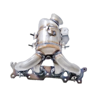 Collecteur d'échappement avec catalyseur à trois voies, neuf, en acier inoxydable, Yueyang Peugeot 206/301/207/3008/5008 Euro 4/5, moteur automobile 1