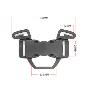 Baby <b>Stroller</b> Safety Buckle 22mmx26mm Plastic Five Point Fastener <b>For</b> Infant <b>Toddler</b> Seat Belt - Product Image 3