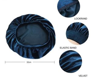 Gorro de Dormir Cómodo para Mujer, Turbante para el Cabello, Gorro de Terciopelo, Gorro de Dormir con Banda Ancha, Regalo Promocional - Product Image 2