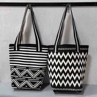 Femmes bohême maroc Style ethnique grande capacité tricoté sac à bandoulière Logo personnalisé automne rue Shopping sac à dos Polyester