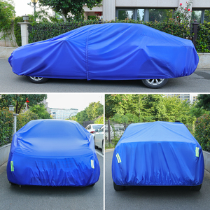 Funda para Auto Azul de una Sola Capa, Estilo Deportivo, para Todo Clima, Tela Oxford Impermeable y con Protección UV - Product Image 2