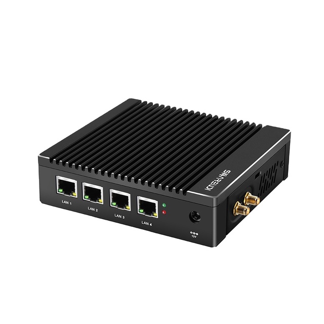 OEM IOT Edge Gateway Fanless Rugged N2940 J1900 I3 I5 I7 Industrial Firewall Appliance VPN DIN Rail Firewall Pfsense Mini Pc