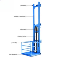 Nouveau Design 1T Accueil Ascenseur 2 Étage Escalier Ascenseur Maison Cargo Lif 500KG Hydraulic Cargo Marchandises Ascenseur pour Entrepôt Workling