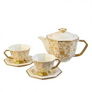 Set di Tazze da Caffè in Ceramica Stile Retrò di Lusso con Motivo Ottagonale <span class=keywords><strong>Datura</strong></span> Mandala, Tazza di Alta Qualità per Coppie - Product Image 1
