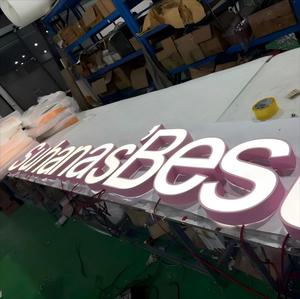 Tùy chỉnh dấu hiệu mở cho Logo doanh nghiệp hiển thị không thấm nước chiếu sáng LED thư kênh chất lượng cao thép không gỉ 3D chữ - Product Image 3