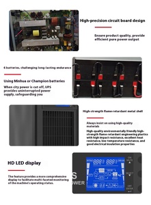 1KVA 800W 온라인 <span class=keywords><strong>UPS</strong></span> 무정전 전원 공급 장치 소형 상업용 모니터링 시스템 컴퓨터 백업 전원 솔루션 - Product Image 5