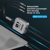Nouveau câble de données Type-C 6A, charge rapide 100W, gaine en alliage d'aluminium TPE, longueur 1,2 m, garantie 12 mois, connecteurs un-à-trois/Micro USB