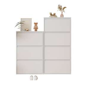 Armadio a cassetto in metallo scarpiera armadietto per scarpe in acciaio moderno Desi - Product Image 1