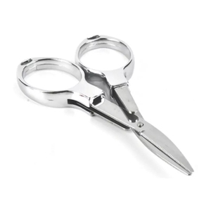 3.8 Inch OEM Tùy Chỉnh Bạc Đa Chức Năng Có Thể Gập Lại Câu Cá Thép Không Gỉ Gia Đình Kéo Cho May - Product Image 1