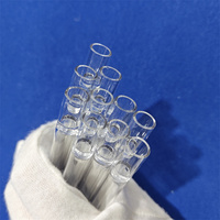 Offre Spéciale tube de quartz en verre de tuyau transparent de silice de haute pureté personnalisé avec bloqué