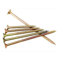 Acier au carbone zingué jaune entraînement Torx tête plate bois auto-forage vis à cloison sèche tête CSK vis de coupe autotaraudeuse