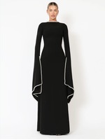 Robes musulmanes élégantes faites à la main en polyester Y54 - Abaya à manches longues pour femmes, pour mariage et usage quotidien