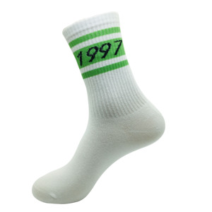 Jacquard Knit Crew Chaussettes à la cheville pour femmes et hommes - Product Image 2