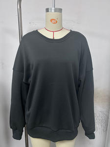 Felpa Oversize con Stampa Logo Personalizzata, 100% Cotone, Stile Streetwear, Spalle Scese, Grafica <span class=keywords><strong>Chicago</strong></span>, per Donna - Product Image 5